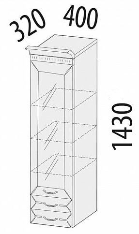 71.31 Шкаф-пенал 40х32х143 71.31 Шкаф-пенал 40х32х143