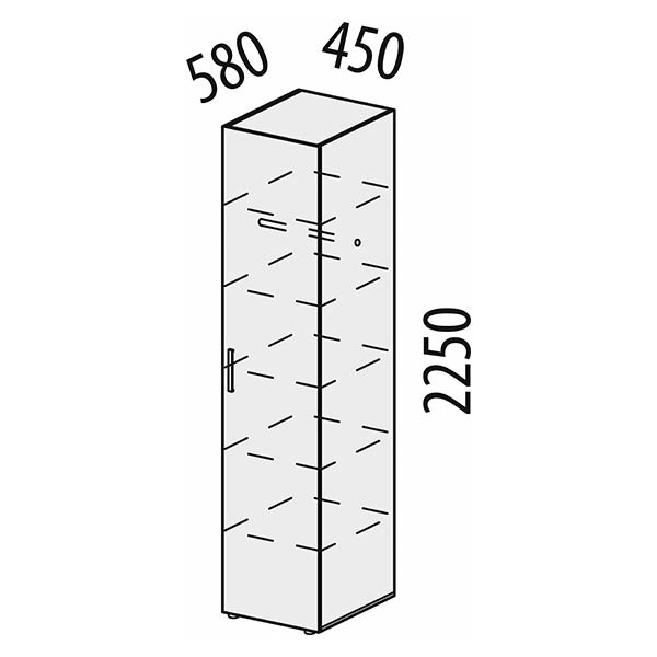Шкаф-пенал (лев/прав) Монако 902.10 Шкаф-пенал (лев/прав) Монако 902.10