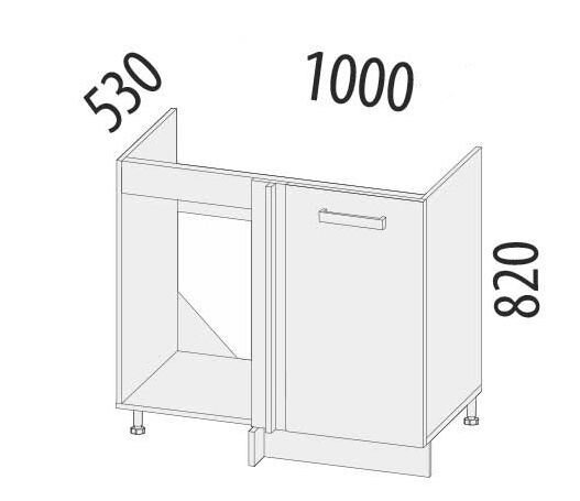 102.52 Стол под мойку угловой (лев/прав) 1000 102.52 Стол под мойку угловой (лев/прав) 1000