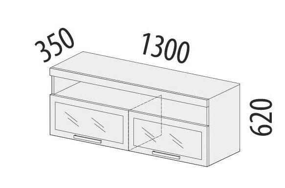 600.26 Полка навесная Тиффани 1300 600.26 Полка навесная Тиффани 1300