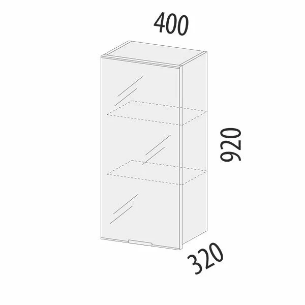 105.04 Шкаф-витрина (лев/прав) Грэйс 105.04 Шкаф-витрина (лев/прав) Грэйс