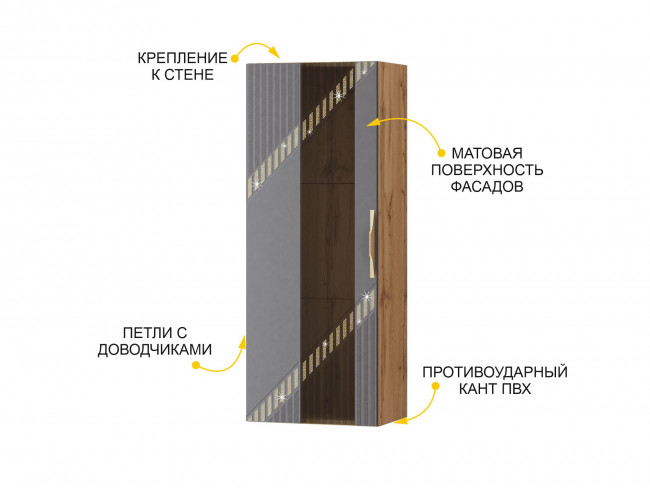 Шкаф-витрина малый (лев/прав) 605.07 Шкаф-витрина малый (лев/прав) 605.07