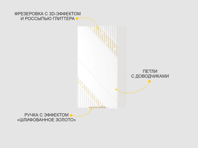 106.10 Шкаф кухонный (лев/прав) Монако 106.10 Шкаф кухонный (лев/прав) Монако