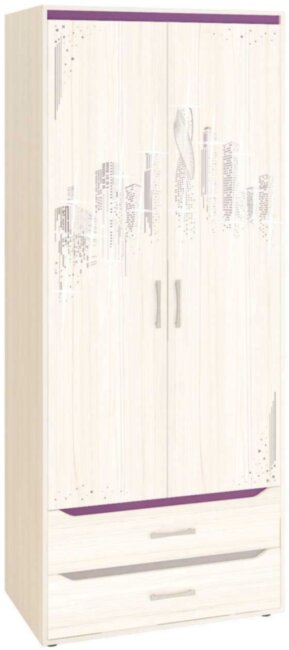 55.01.1 Шкаф с полками и штангой Мегаполис 900 55.01.1 Шкаф с полками и штангой Мегаполис 900