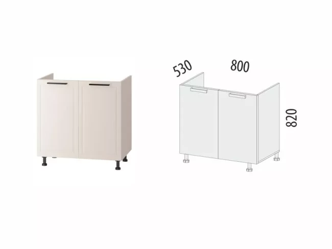 109.51 Напольный шкаф под мойку Неаполь