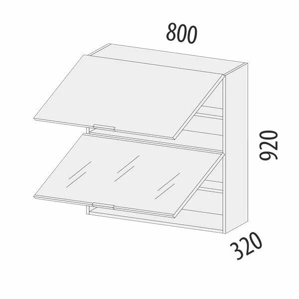 105.09 Шкаф-витрина с системой плавного закрывания Грэйс 105.09 Шкаф-витрина с системой плавного закрывания Грэйс