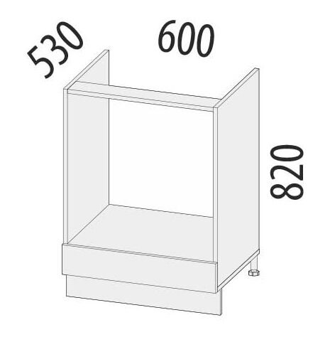 102.57 Стол с ящиком под встраиваемую технику 600