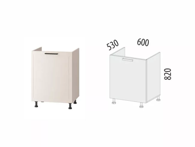 109.73 Напольный шкаф под мойку (лев/прав) Неаполь 109.73 Напольный шкаф под мойку (лев/прав) Неаполь