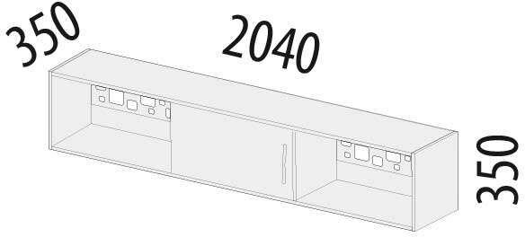 55.07 Полка Мегаполис 2040 55.07 Полка Мегаполис 2040