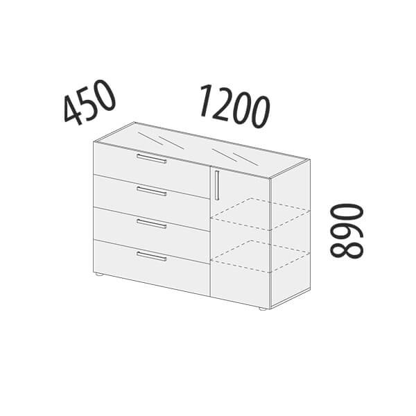 901.23 Комод (прав) Николь