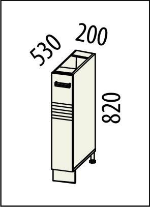 16.71 Бутылочница 20х53х82