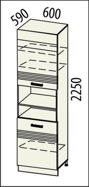 16.75.1 Пенал Рио (лев/прав) 600