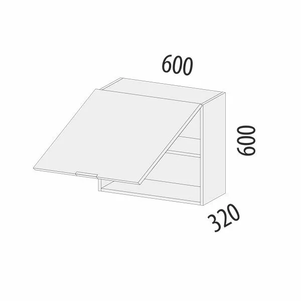 105.14 Шкаф с системой плавного закрывания Грэйс