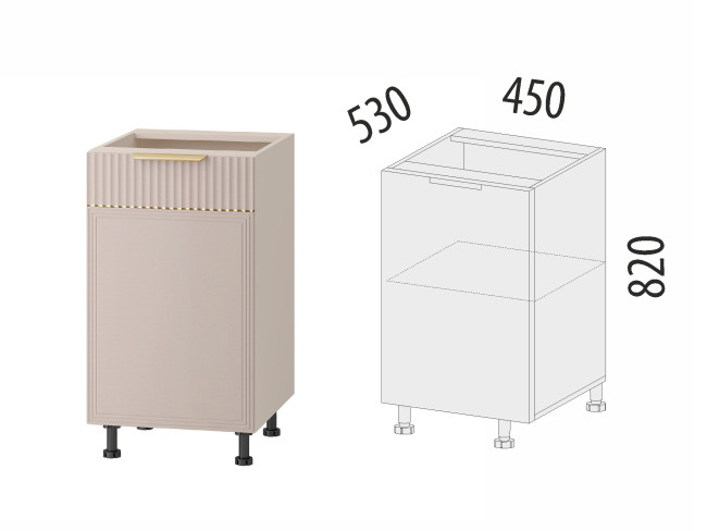 Напольный шкаф (лев/прав) Флоренция 107.72