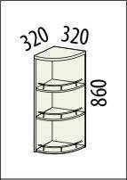 08.18 Шкаф торцевой 32х32х83