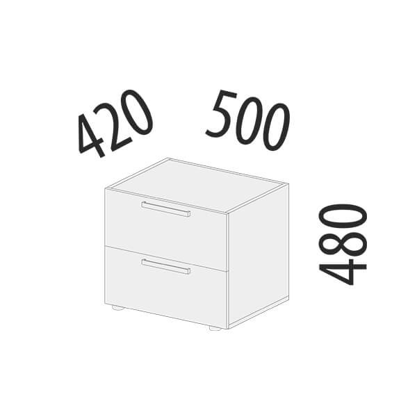 901.07 Тумба прикроватная Николь