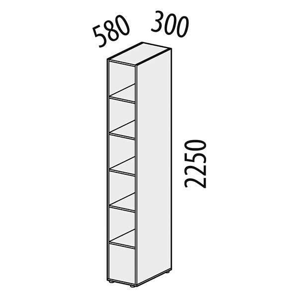 Стеллаж Монако 902.56 открытый Стеллаж Монако 902.56 открытый