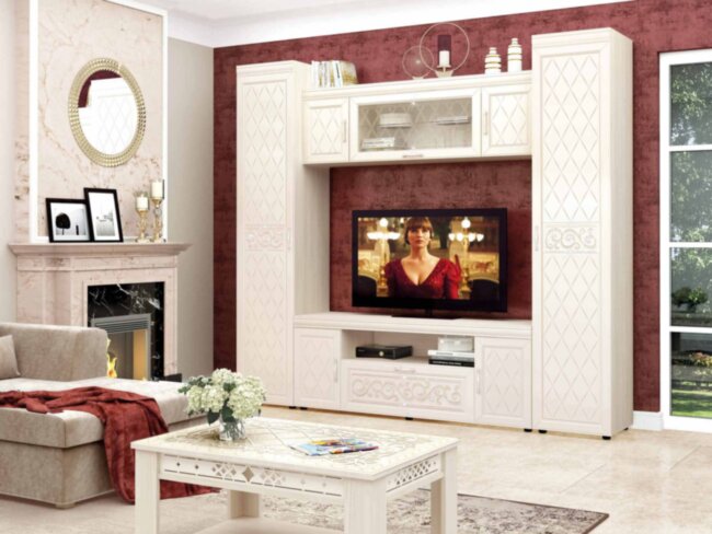 Стенка в гостиную Тиффани №3