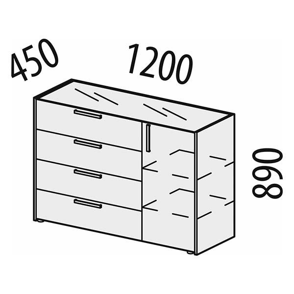 Тумба-комод Монако 902.23