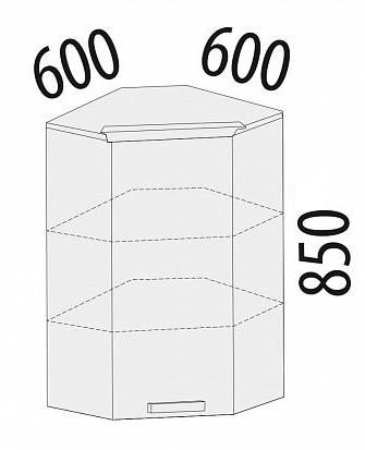 19.20 Шкаф угловой 60х60х85