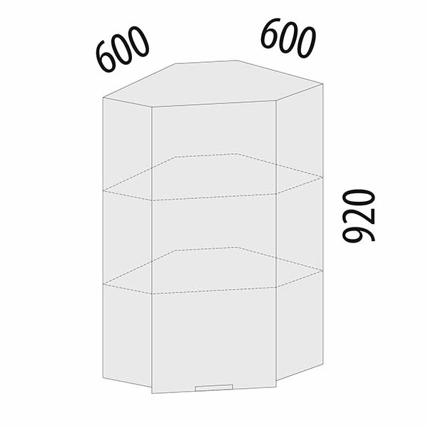 105.20 Шкаф (лев/прав) угловой Грэйс