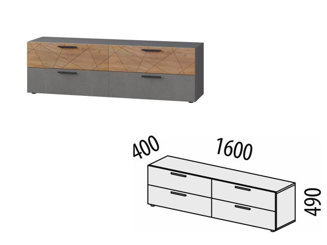 ТВ-тумба Джерси 602.02