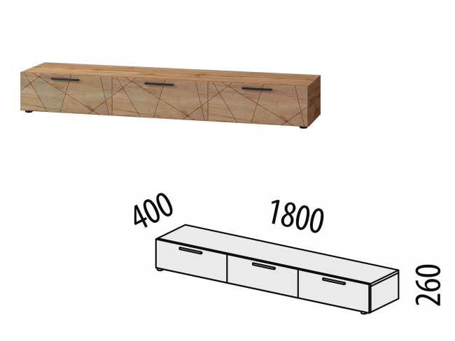 ТВ-тумба Джерси 602.03 ТВ-тумба Джерси 602.03