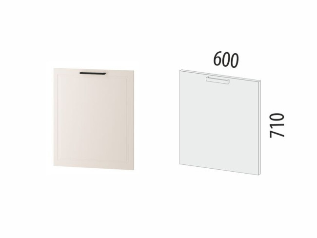 109.69 Панель для посудомоечной машины Неаполь