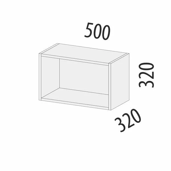 105.35 Шкаф открытый Грэйс 105.35 Шкаф открытый Грэйс