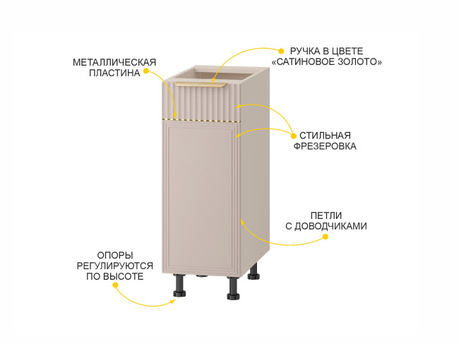 Напольный шкаф (лев/прав) Флоренция 107.55