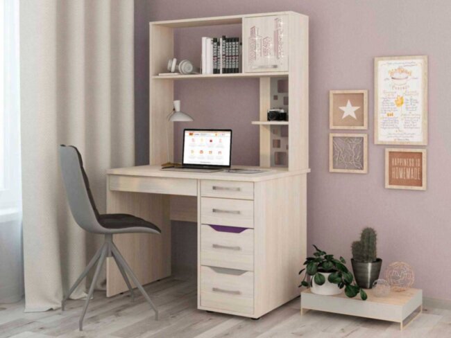 55.26.1 Стол с надстройкой Мегаполис 1000 55.26.1 Стол с надстройкой Мегаполис 1000