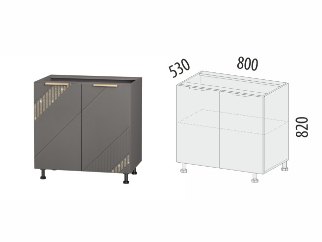 106.60 Напольный шкаф Монако