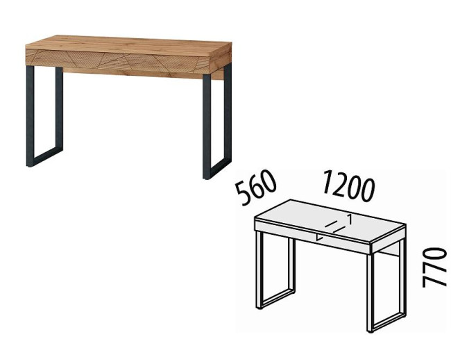 Стол письменный Джерси 602.60 Стол письменный Джерси 602.60