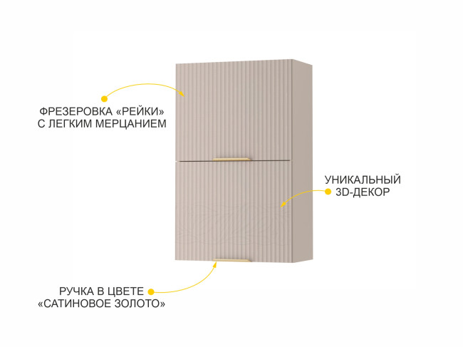 Шкаф кухонный (с системой плавного закрывания) Флоренция 107.96