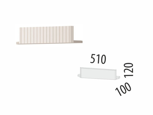 Карниз №5 Неаполь 109 для углового модуля