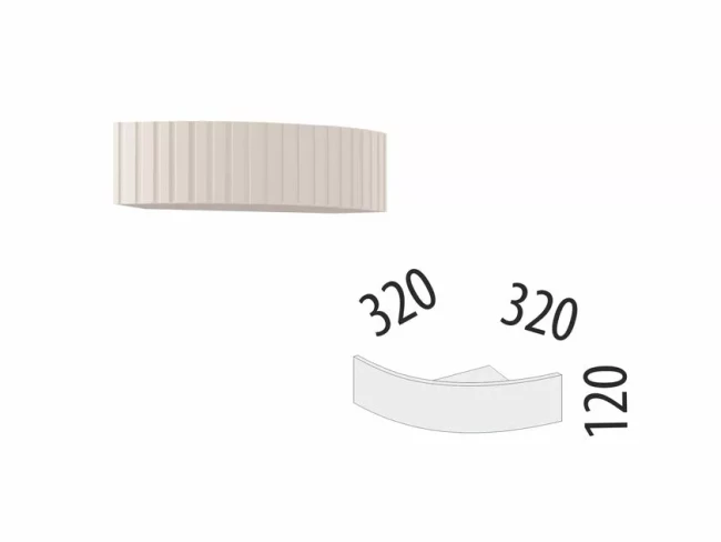Карниз №3 Неаполь 109 для торцевого закрытого модуля