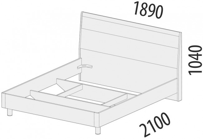 93.32 Кровать Тиффани 1800
