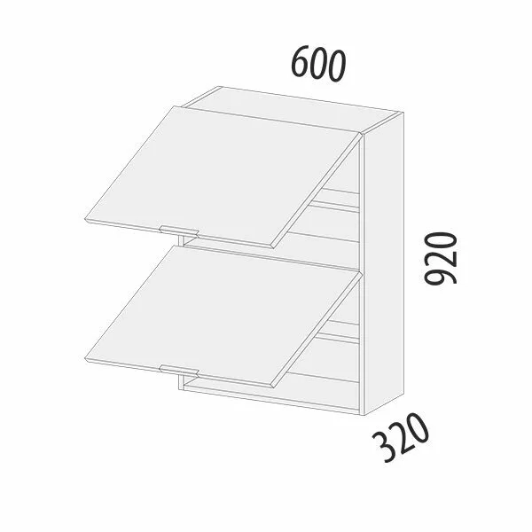 105.96 Шкаф с системой плавного закрывания Грэйс 105.96 Шкаф с системой плавного закрывания Грэйс