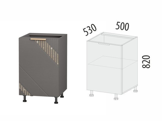 106.61 Напольный шкаф (лев/прав) Монако