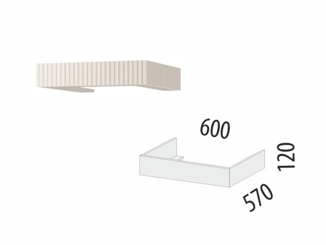 Карниз №6 Неаполь 109 для пенала Карниз №6 Неаполь 109 для пенала