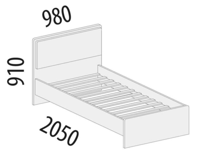 93.04 Кровать Тиффани 900
