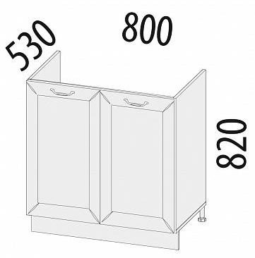 72.51 Стол под мойку 80х53х82 72.51 Стол под мойку 80х53х82