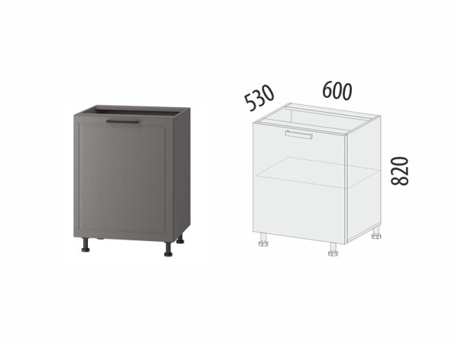 110.43 Напольный шкаф (лев/прав) Неаполь