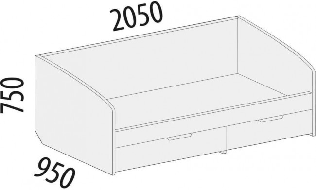 93.05 Кровать Тиффани 900