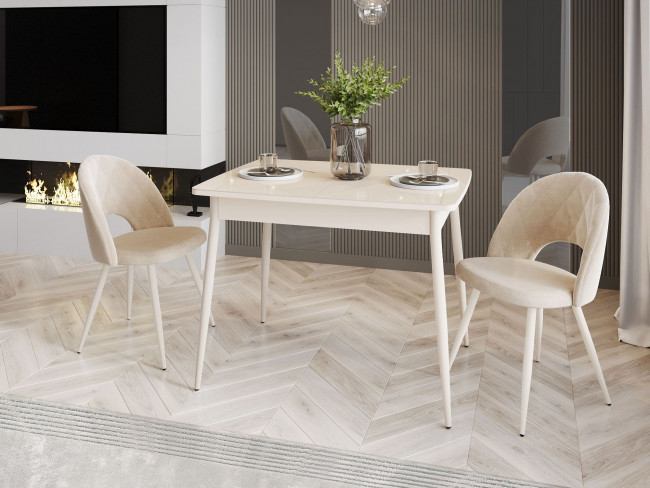 Стул Статус Десерт бежевый (велюр)