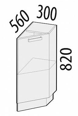 19.64 Стол торцевой правый 30х56х82