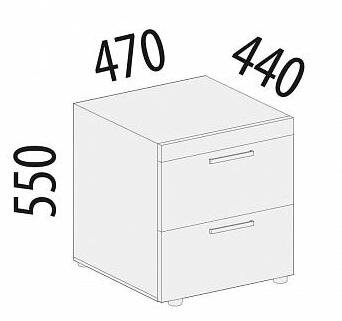 93.07 Тумба прикроватная Тиффани