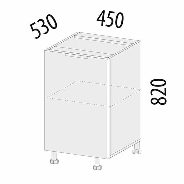 105.72 Стол 45 (лев/прав) Грэйс