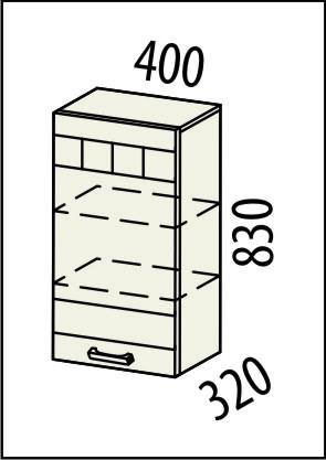 10.03 Шкаф правый 40х32х83