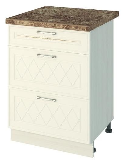 19.66 Стол с 3 ящиками 60х53х82